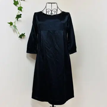 뷰티앤유스 유나이티드 애로우즈 실크 혼방 7부 소매 원피스