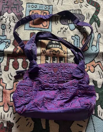 ANNA SUI 안나수이 버터플라이 자수 숄더백 보라색
