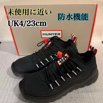 HUNTER 트래블 미드 트레이닝복/블랙/스니커즈 23cm