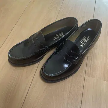 HARUTA 다크 브라운 로퍼 24.5EE