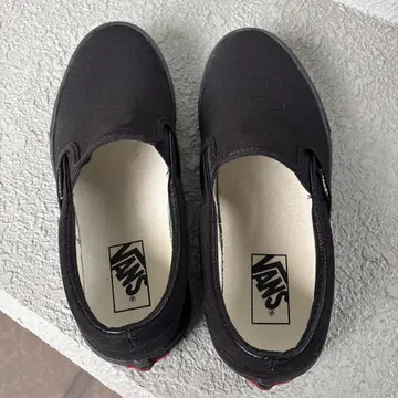 VANS 블랙 슬립온 26.5