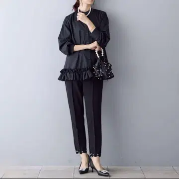 frene 멜로우 스캘럽 펄 팬츠