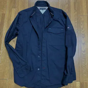 새상품급 TOMMY HILFIGER 남성용 긴팔 셔츠 다크 네이비
