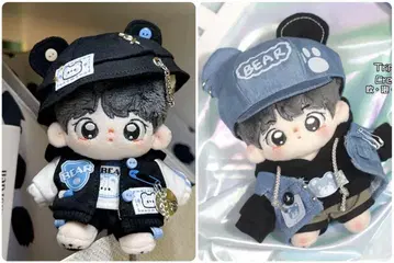 8점 세트 10cm 봉제 인형 의류 곰돌이 이츠누이