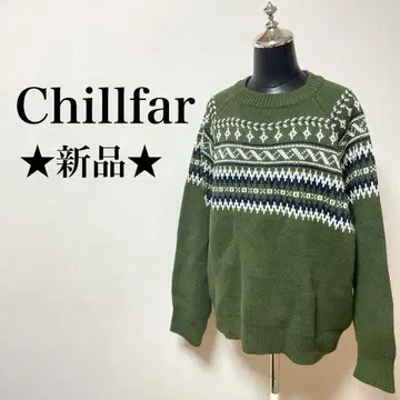 새상품 Chillfar 노르딕 무늬 니트 스웨터