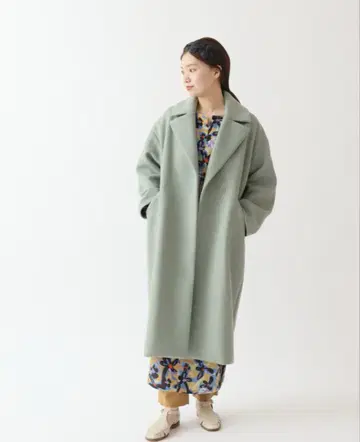 IENA MANTECO 오버 체스터 코트 S