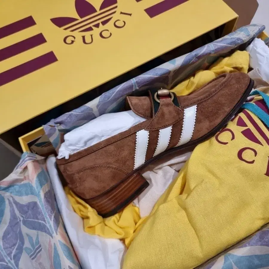 Gucci Adidas Collaboration Horsebit Loafers