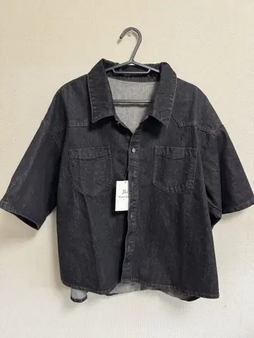 슬라브 데님 셔츠 블랙 M/L