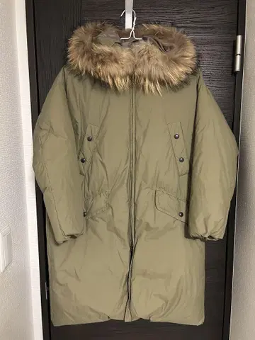 Luxluft 롱 다운 코트 올리브 36