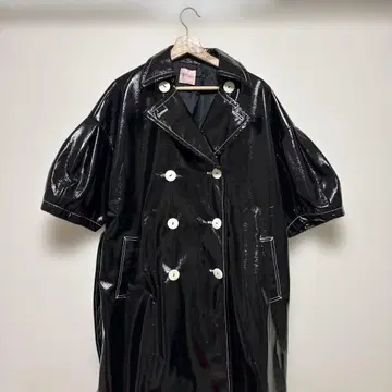 Lilacly 블랙 롱 코트