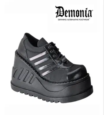 DEMONIA STOMP-08 통굽 스니커즈 블랙 사이즈 6