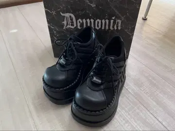 DEMONIA STOMP-08 통굽 스니커즈 블랙 사이즈 6