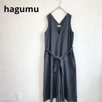 hagumu 하그무 올인원 점프수트 와이드 레그 그레이 F