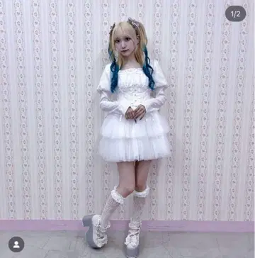 Ank Rouge 성형 다이어트!? 프린세스 원피스 화이트