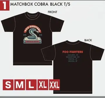 (새상품) FOO FIGHTERS MATCHBOX COBRA 셔츠