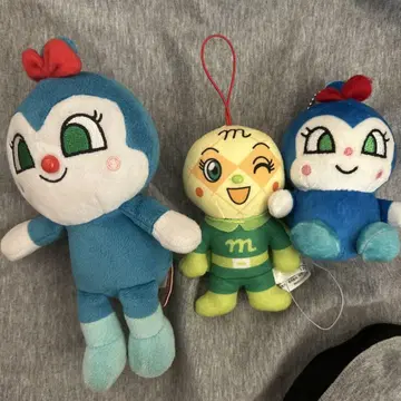 호빵맨 캐릭터 봉제 인형 세트