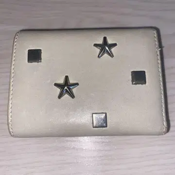 지미추 베이지 3단 폴더형 지갑