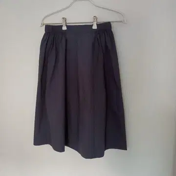 미사용 UNTITLED 플레어 스커트 블랙 2 일본제 허리밴딩