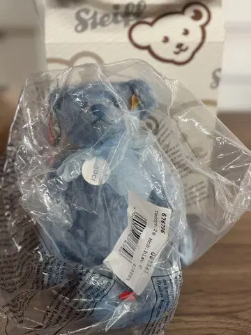 Steiff 블루 모헤어 봉제 인형