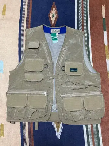 한정 판매 새상품 L.L.Bean 엘엘빈 낚시용 조끼 Sand L