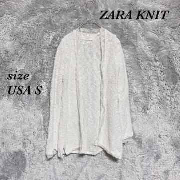 ZARAKNIT 자라 (USA S) 니트 가디건 볼레로 라메 레이스