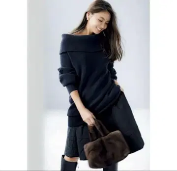 폭시 퀼팅 스커트 아크틱 베이지 40