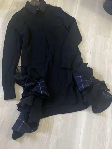 새상품급 sacai 니트 원피스 사이즈 1 블랙