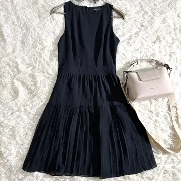 A|X ARMANI EXCHANGE M 슬리브리스 원피스 블랙 무릎 기장