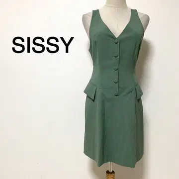 SISSY 세이지 그린 컬러 원피스