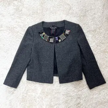 폴스미스 블랙 라벨 노카라 자켓 비쥬 성숙/러블리