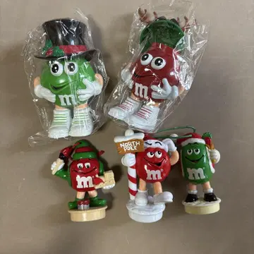 M&M's 크리스마스 캐릭터 5체 세트