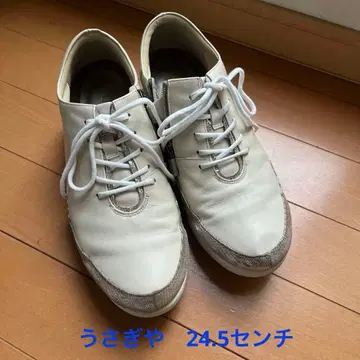 토끼 여성용 스니커즈 지퍼 포함 24.5cm 4E