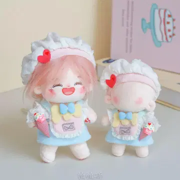 4종 세트 10cm 봉제 인형 의류 파티시에 케이크 가게 이츠누이
