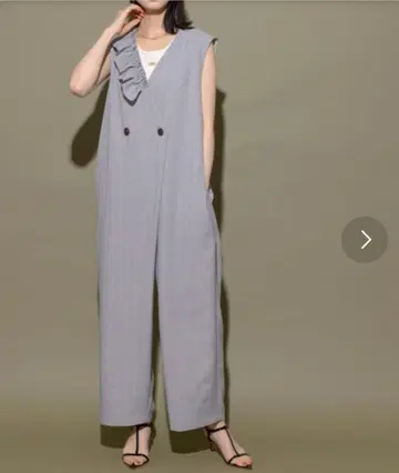 더블 버튼 프릴 포인트 올인원 에이미 로우