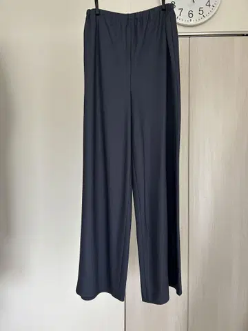 GALERIE VIE 다크 네이비 와이드 팬츠