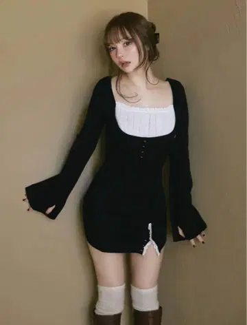 ANDMARY Poppy lace mini dress