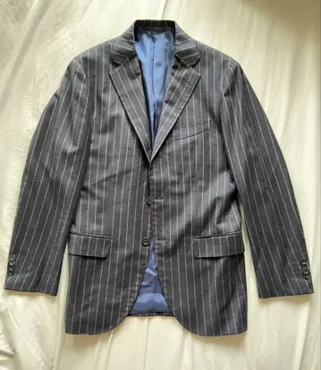 BEAMS F 캐시미어 혼방 3B 초크 스트라이프 플란넬 수트 95