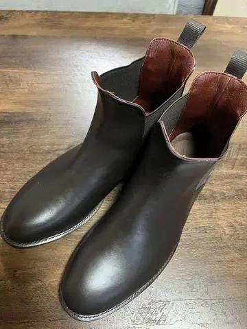 사이드 고어 부츠 브라운 42