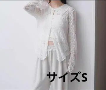 Kastane 카라 부착 레이스 풀오버 화이트