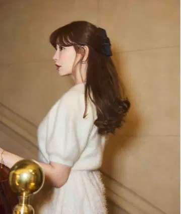 herlipto chain ribbon hair clip 클립