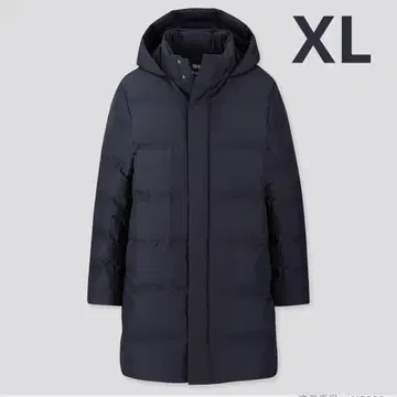 UNIQLO 심리스 다운 코트 남성용 XL 41990 네이비