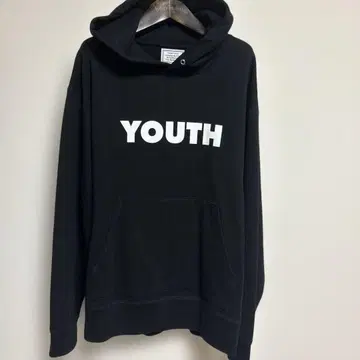 TANGTANG 블랙 YOUTH 프린트 후드티