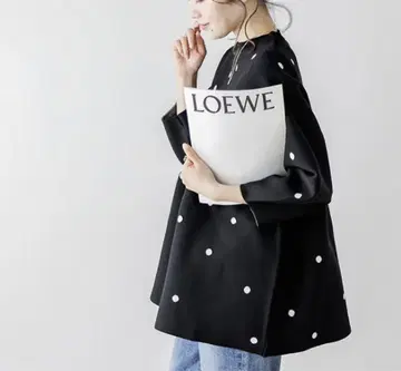 Lajour 도트 페플럼 3D 니트 일본제