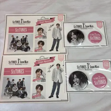 SixTONES 1st Anniversary 쿄모토 타이가 캔뱃지 스티커