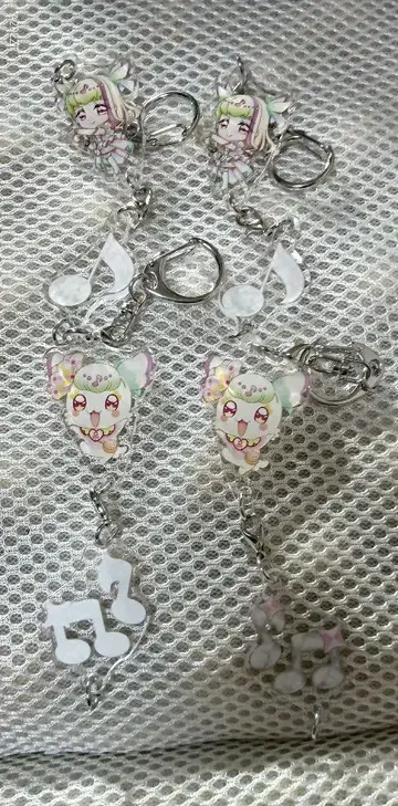 연결 아크릴 키링 큐어즈 큔 쁘륀 세트
