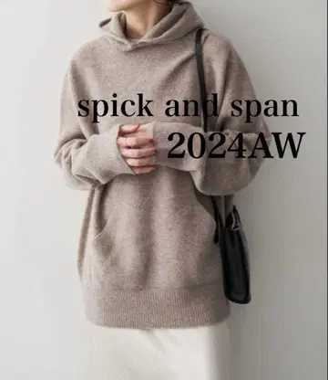 spick and span 후디 니트 풀오버 베이지