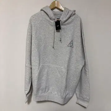 HUF 그레이 후드 부착 맨투맨