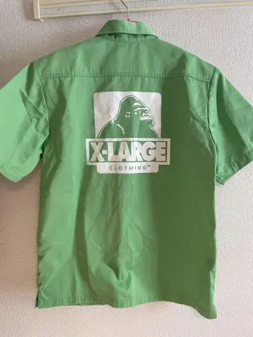 X-LARGE 그린 반팔 워크 셔츠