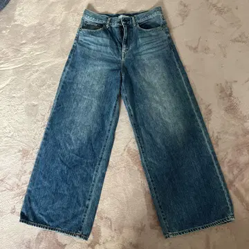휴먼 우먼 와이드 데님 팬츠 M