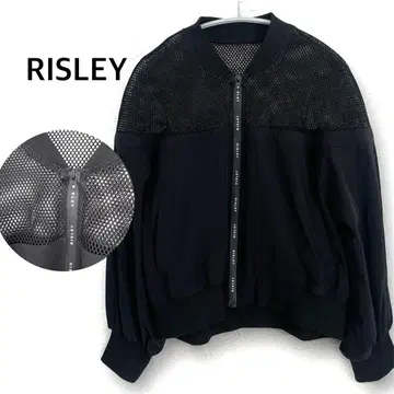 [새상품급] RISLEY 숄더 메쉬 블루종 블랙